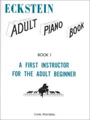 Cover of: Eckstein: Adult Piano, Book 1