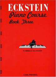 Cover of: Eckstein Piano Course, Book 3