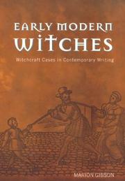 Cover of: Early Modern Witches by Marion Gibson