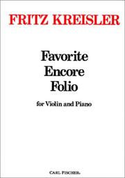 Cover of: Favorite Encore Folio for Violin and Piano