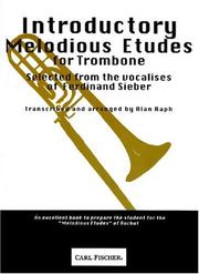 Cover of: Introductory Melodious Etudes for Trombone