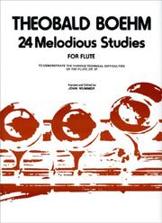 Cover of: 24 Melodious Studies for Flute