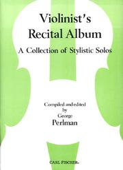 Cover of: Violinist's Recital Album
