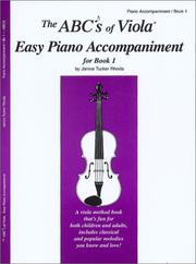 Cover of: The ABCs of Viola Easy Piano Accompaniment for Book 1