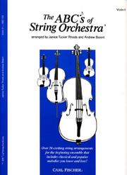 Cover of: The ABCs of String Orchestra, Level 1 by Janice Tucker Rhoda