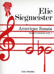 Cover of: American Sonata - Piano Sonata No. 1