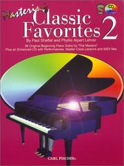 Cover of: Mastering Classic Favorites-BK2/CD by Paul Sheftel, Phyllis Alpert Lehrer