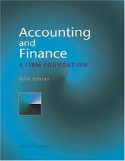 Accounting and finance by Alan Pizzey