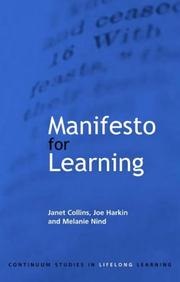 Cover of: Manifesto for Learning | Janet Collins