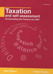 Taxation and self-assessment by Peter Rowes