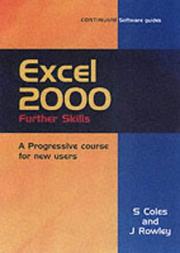 Cover of: The Smart Guide to Excel 2000: Further Skills (Smart Guides)