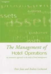 Cover of: The Management of Hotel Operations