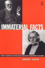 Cover of: Immaterial Facts: Freud's Discovery of Psychic Reality and Klein's Development of his Work