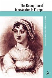 Cover of: The Reception Of Jane Austen In Europe (The Athlone Critical Traditions Series: the Reception of British and Irish Authors in Europe) by 