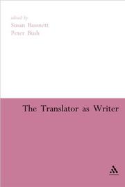 Cover of: The Translator As Writer by 