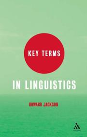 Cover of: Key Terms in Linguistics (Key Terms)