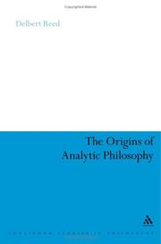 Cover of: Origins of Analytic Philosophy: Kant and Frege (Continuum Studies in Philosophy)