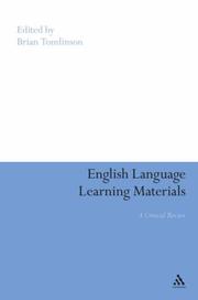 Cover of: English Language Learning Materials: A Critical Review