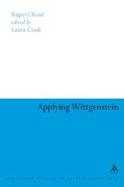 Cover of: Applying Wittgenstein (Continuum Studies in British Philosophy)
