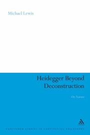 Cover of: Heidegger Beyond Deconstruction by Michael Lewis, Michael Lewis