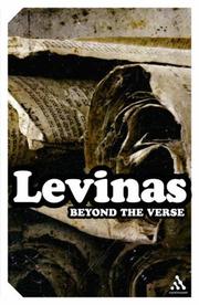 Cover of: Beyond the Verse by Emmanuel Levinas