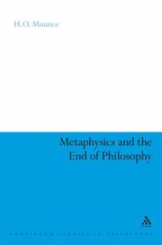 Cover of: Metaphysics and the End of Philosophy (Continuum Studies in Philosophy)