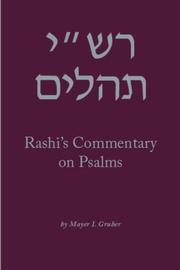 Cover of: Rashi's Commentary on Psalms (Brill Reference Library of Judaism.) by Mayer I. Gruber