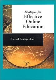 Cover of: Strategies for Effective Online Education