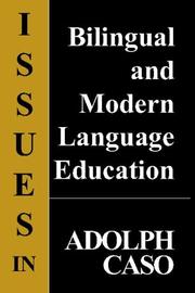 Cover of: Issues In Bilingual and Foreign Language Education