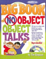 Cover of: The Big Book of No-Object Object Talks: Grades 1-6 with CDROM (Big Books (Gospel Light))