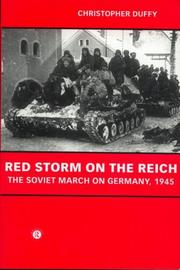 Cover of: Red storm on the Reich by Christopher Duffy