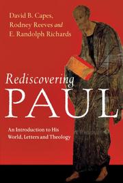 Cover of: Rediscovering Paul | David B. Capes