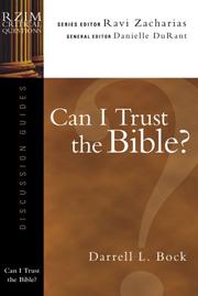 Cover of: Can I Trust the Bible?