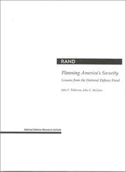 Cover of: Planning America's Security: Lessons from the NAtional Defense Panel