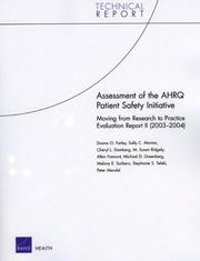 Cover of: Assessment of the AHRQ Patient Safety Initiative: Moving from Research to Practice Evaluation Report II (2003-2004)