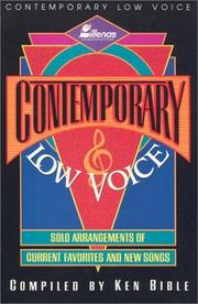 Cover of: Contemporary Low Voice