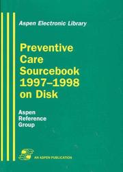 Cover of: Preventive Care Sourcebook 1997-1998