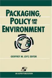 Cover of: Packaging Policy and the Environment