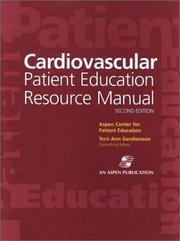 Cover of: Cardiovascular Patient Education Resource Manual (Binder with CD-ROM) | Terri Ann Gerhenson