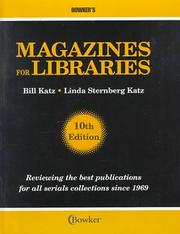 Cover of: Magazines For Libraries (MAGAZINES FOR LIBRARIES) by Bill Katz
