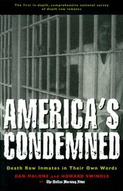 Cover of: America's Condemned: Death Row Inmates in Their Own Words