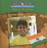 Cover of: I Come from India (This Is My Story)