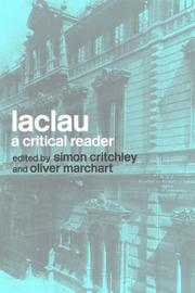 Cover of: Laclau by S. Critchley