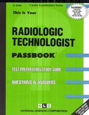 Cover of: Radiologic Technologist/C-1544