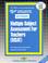 Cover of: PRAXIS/CST Multiple Subject Assessment for Teachers (National Teacher Examination Series) (National Teacher Examination, No 9