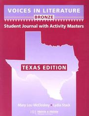 Cover of: Voices in Literature Bronze: Student Journal with Activity Masters (Voices in Literature - Bronze)