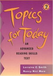 Cover of: Topics for Today, with no Answer Key: An Advanced Reading Skills Text