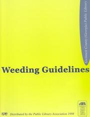 Cover of: Weeding Guidelines by 