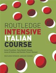 Cover of: Routledge intensive Italian course / Anna Proudfoot, Daniela Treveri Genneri, Anna Distefano.