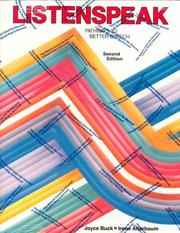 Cover of: Listen Speak: Ease in communication for second language speakers of english
